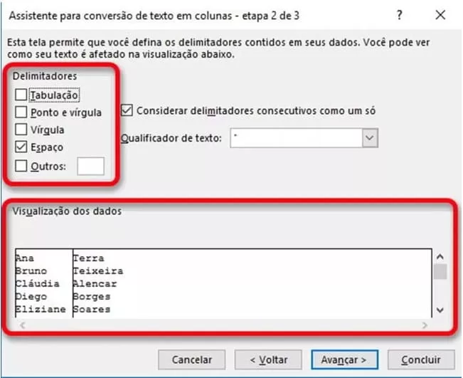 Passo 3 - Visualização dos dados