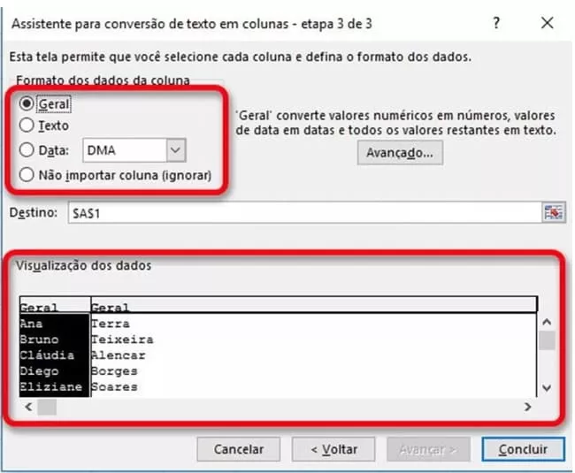 Passo 4 - Definindo o tipo
