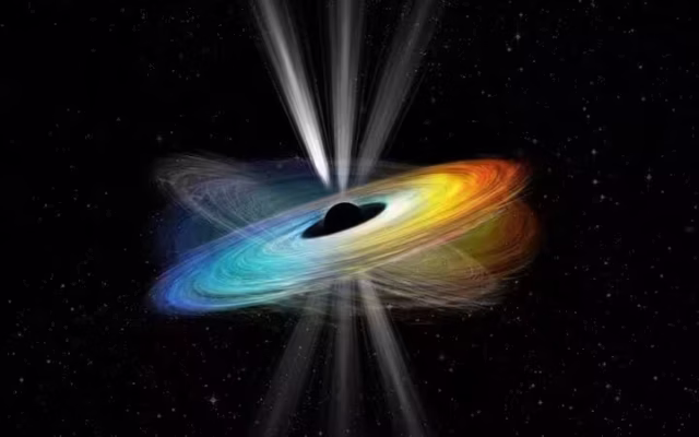 Como um buraco negro pode girar se sua singularidade tem volume zero?